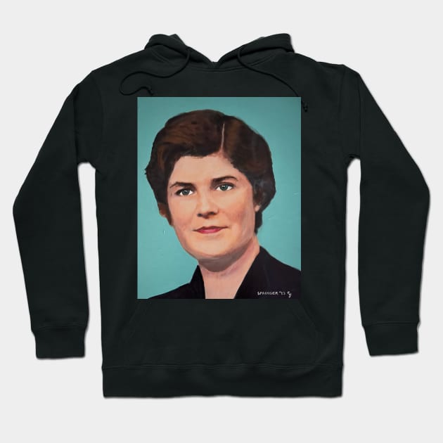 Portrait of Sheila Heaney Hoodie by gjspring